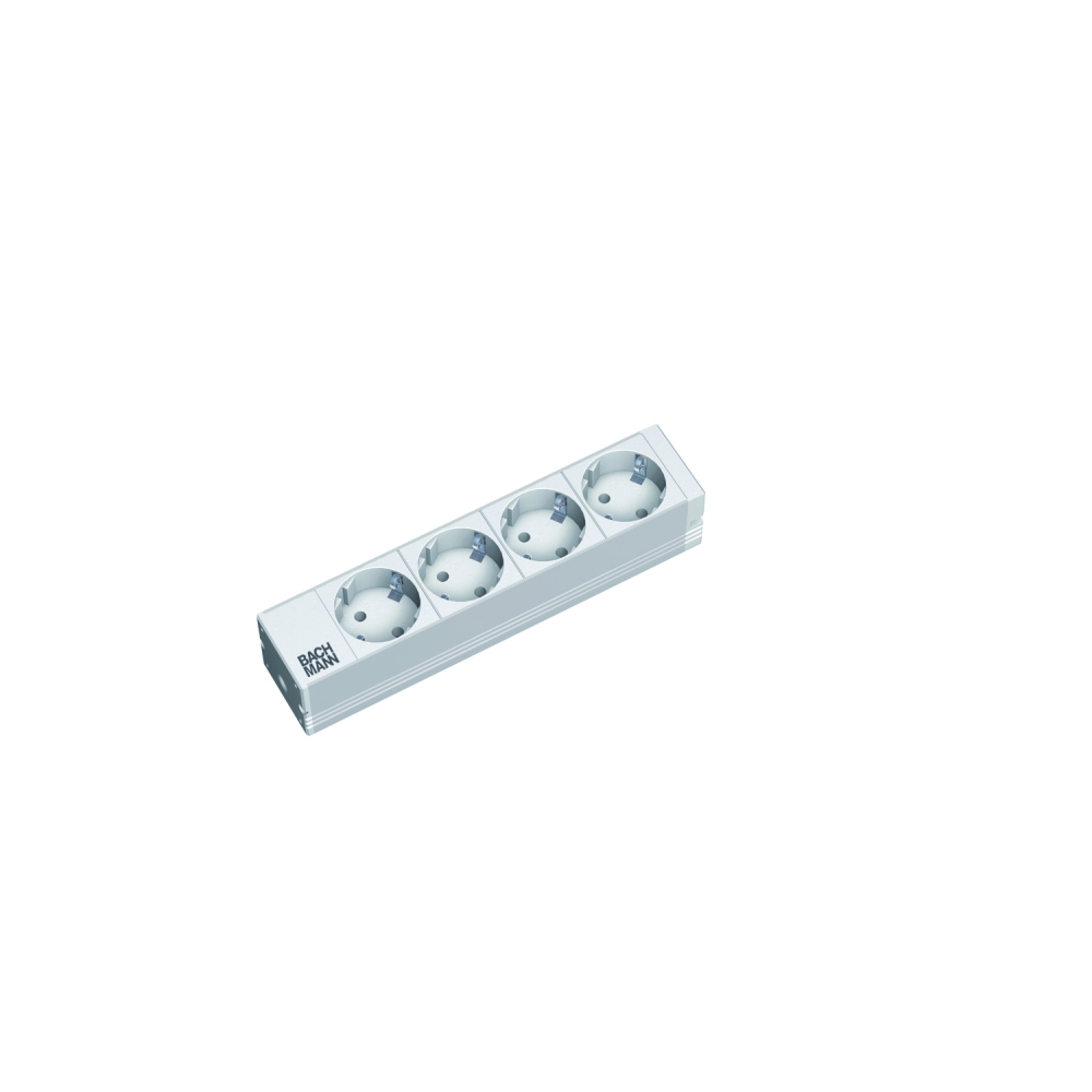 PDU 10'' 4xSchuko, 2 m fisa Schuko, AL