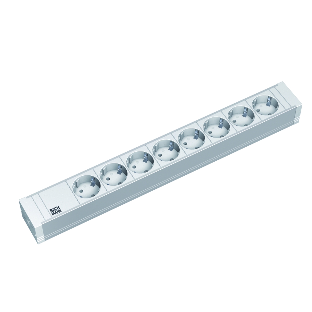 PDU19'' 8xSchuko Alb, 2 m fisa Schuko, PVC