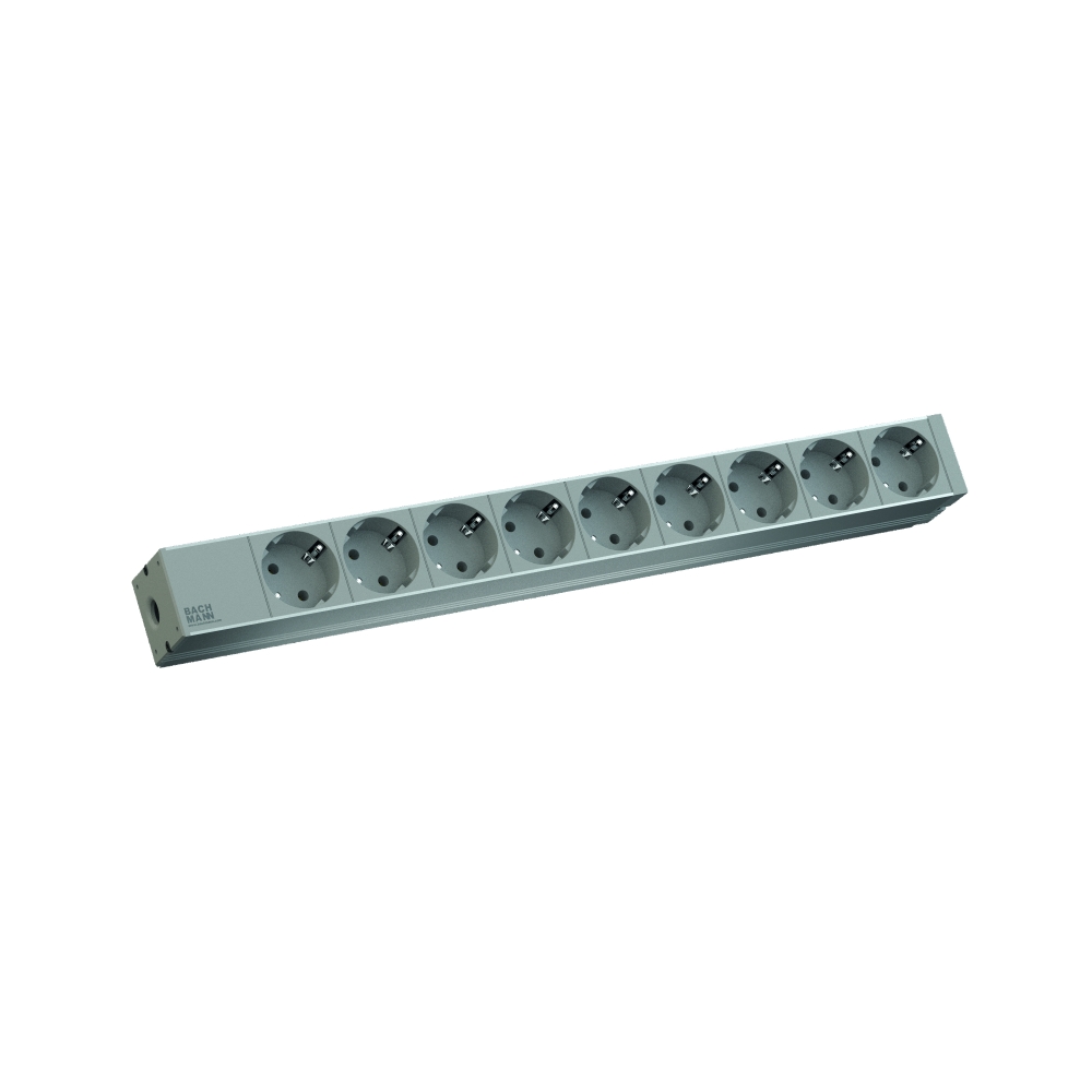 PDU19'' 9xSchuko, 2 m fisa Schuko, AL, 438,5 mm