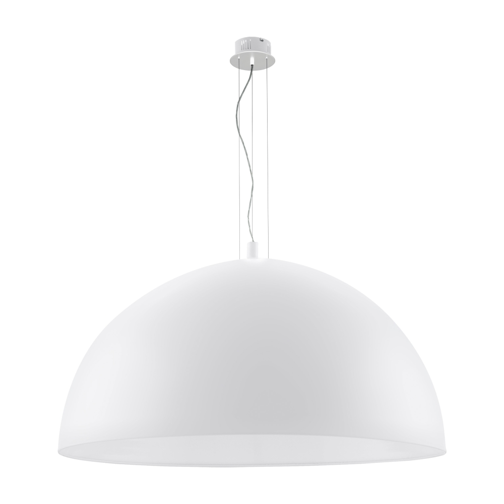 Pendant luminaire "Gaetano" 3 x 60W white IP20