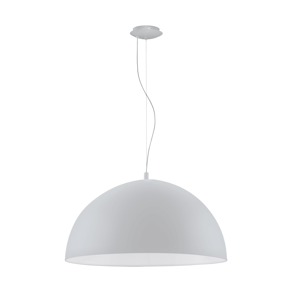 Pendant luminaire "Gaetano" 60W silver IP20