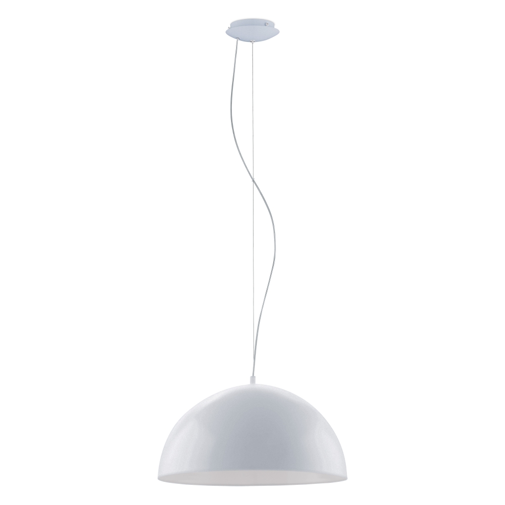 Pendant luminaire "Gaetano" 60W silver IP20