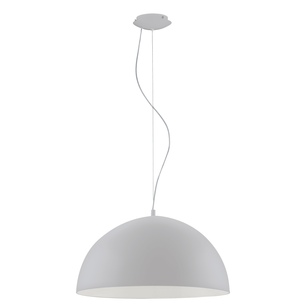 Pendant luminaire "Gaetano" 60W silver IP20
