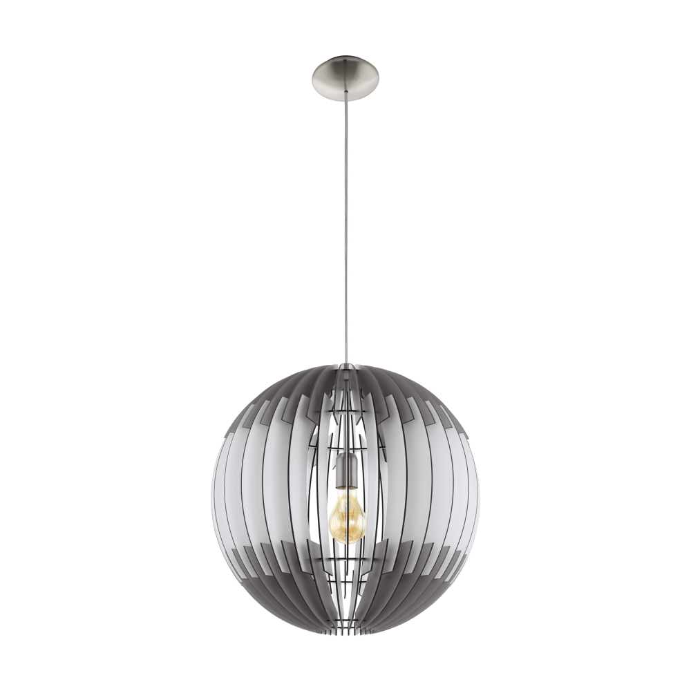 Pendant luminaire "Olmero Pro" 60W grey-white-grey IP20