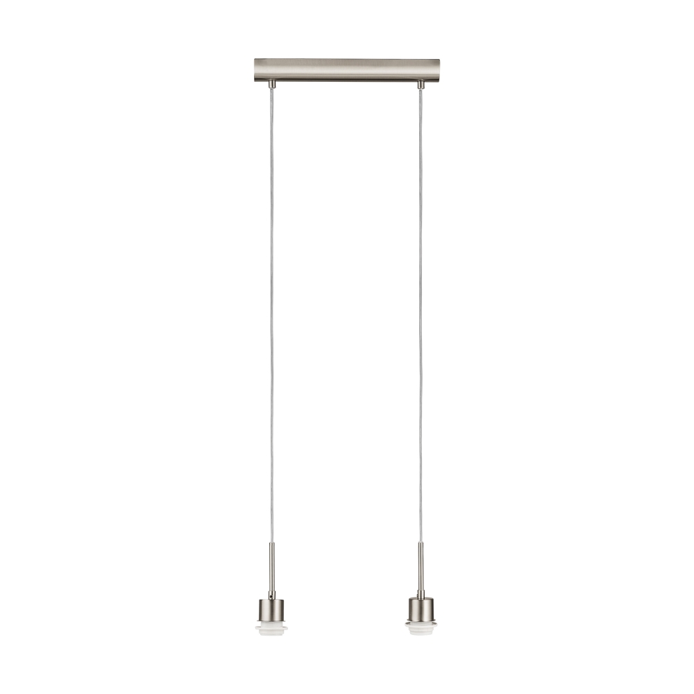Pendant luminaire "Pasteri Pro" 2 x 60W nickel-matt