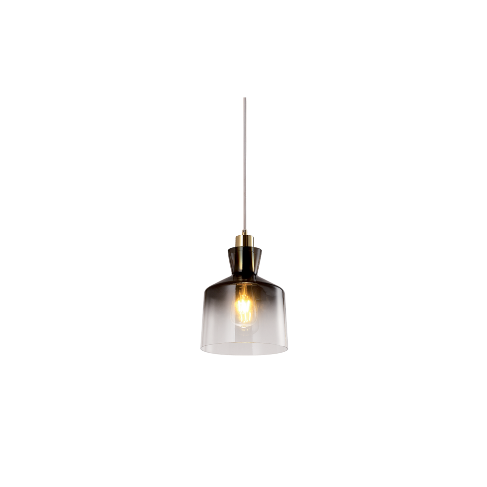 PENDUL ALMA 1XE27 GRI/AURIE