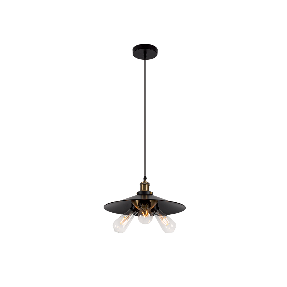 PENDUL DAMON 3XE27 NEAGRĂ D360mm