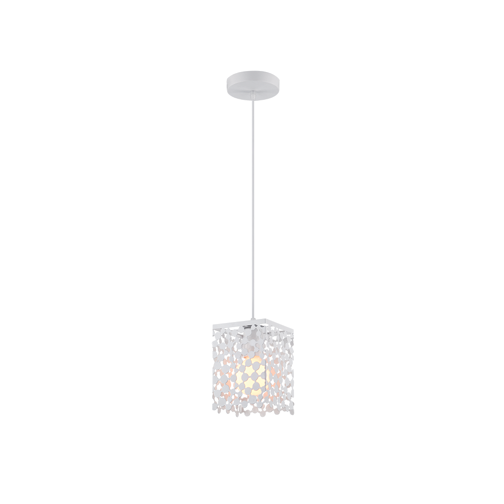 PENDUL JANIS-1B 1XE27 ALBĂ L130XW130mm