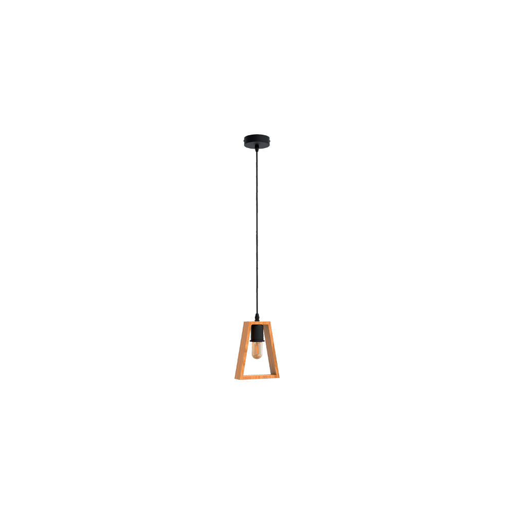 PENDUL RONNY 1ХЕ27 NEGRU/LEMN