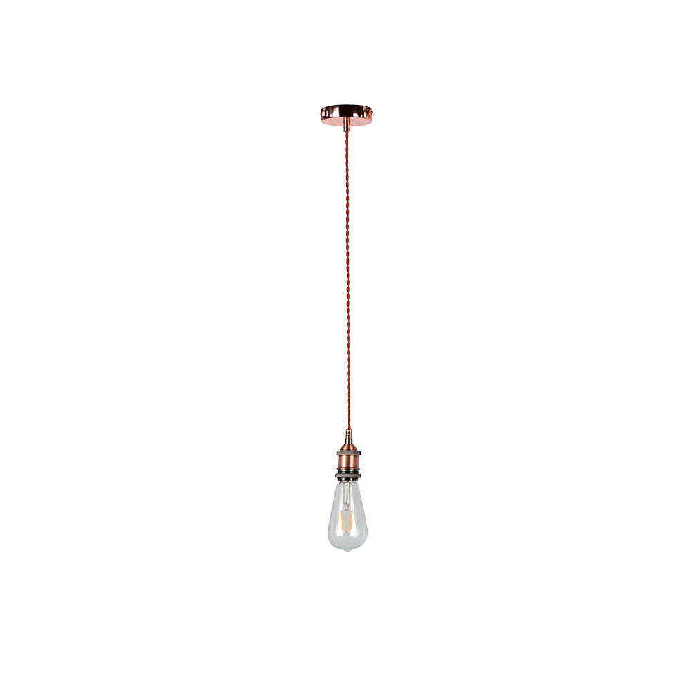 PENDUL SAILOR-1RAB 1XE27 ROSU/AURIU ANTIC