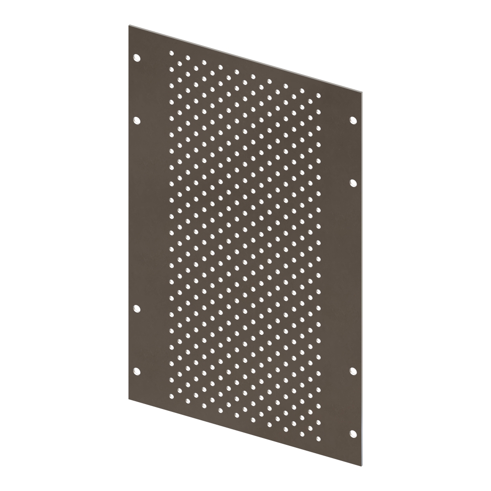 Perforated Mounting Plate width 220mm, 6 Modul Heights