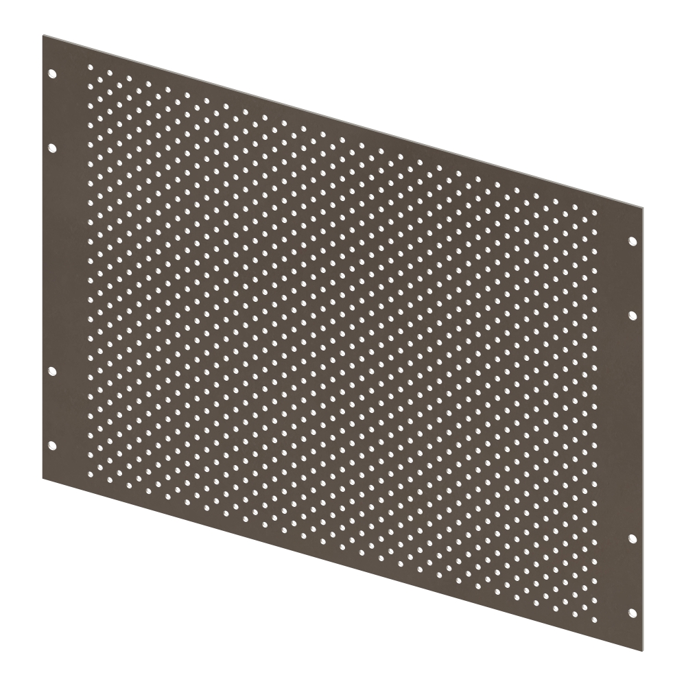 Perforated Mounting Plate width 420mm, 6 Modul Heights