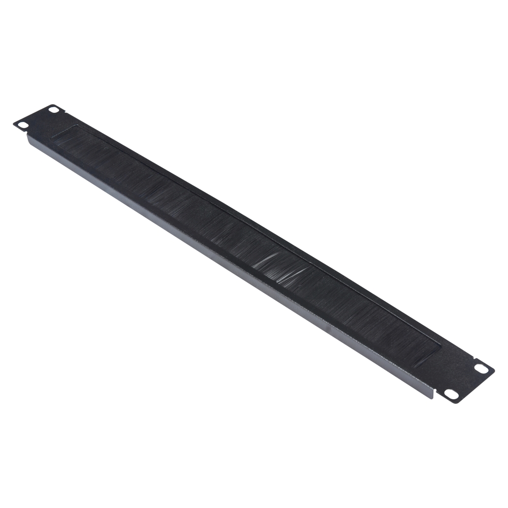 Perie 19" intrare cablu, 1U, negru RAL 9005