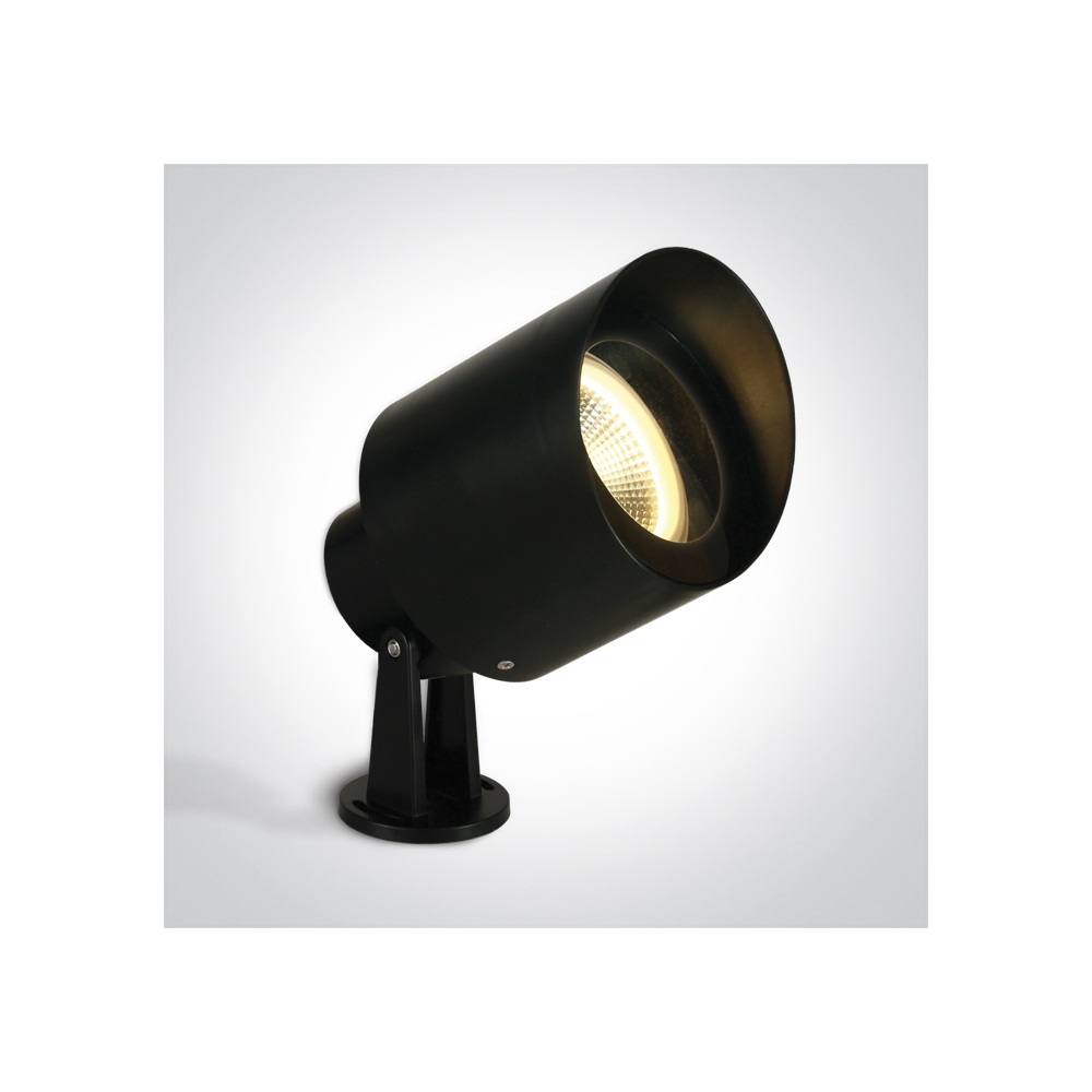 Pilos 10W E27 PAR30 IK06 IP65 100-240V negru cu cablu de 2m