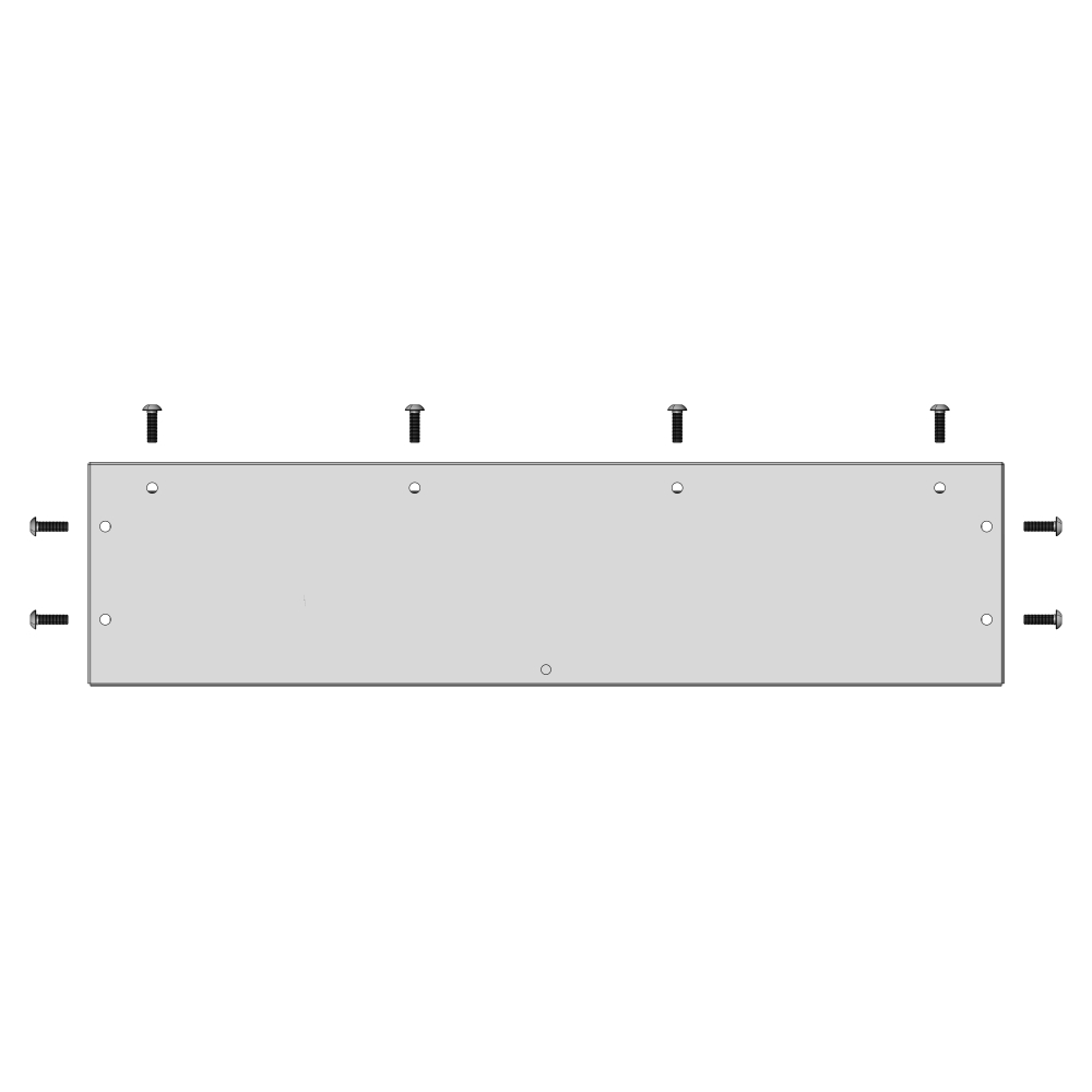 Placă de trecere plină tip K, decupare L520 A100mm