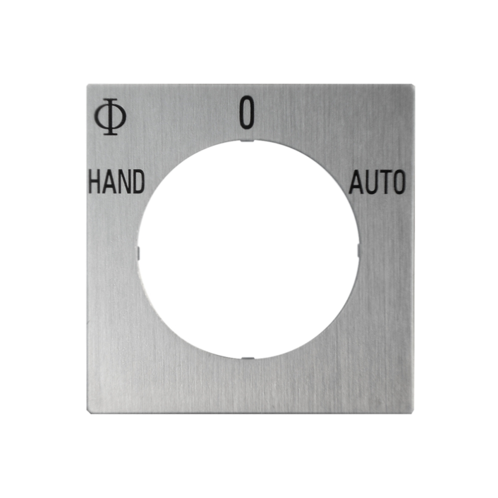 Placă frontală inscripţionată Hand-0-Auto