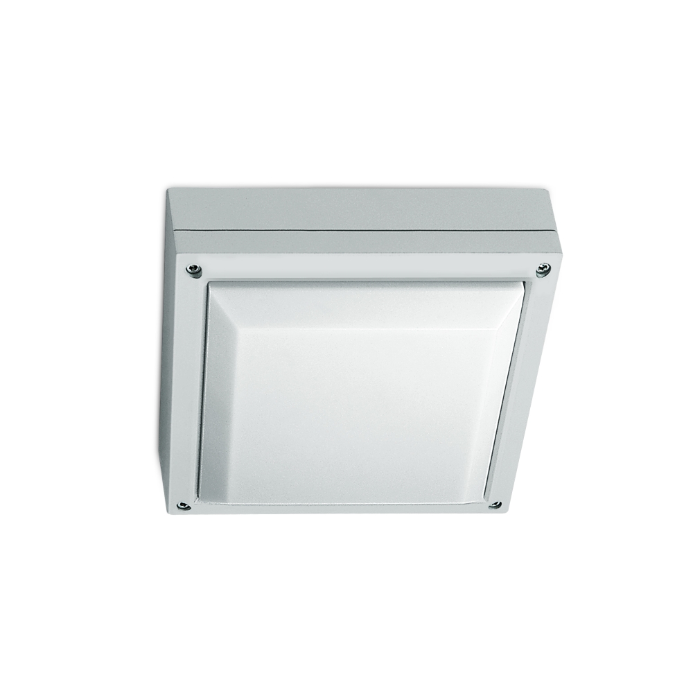 Plaza-Q LED 20W, E27, 100-240V, IP54, alu, alb