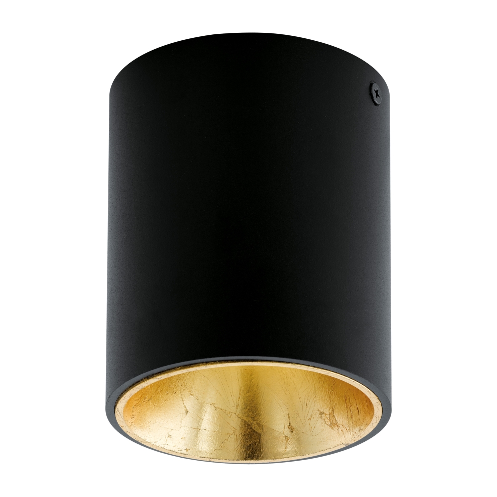 Polasso round 3,3W 3000K black gold