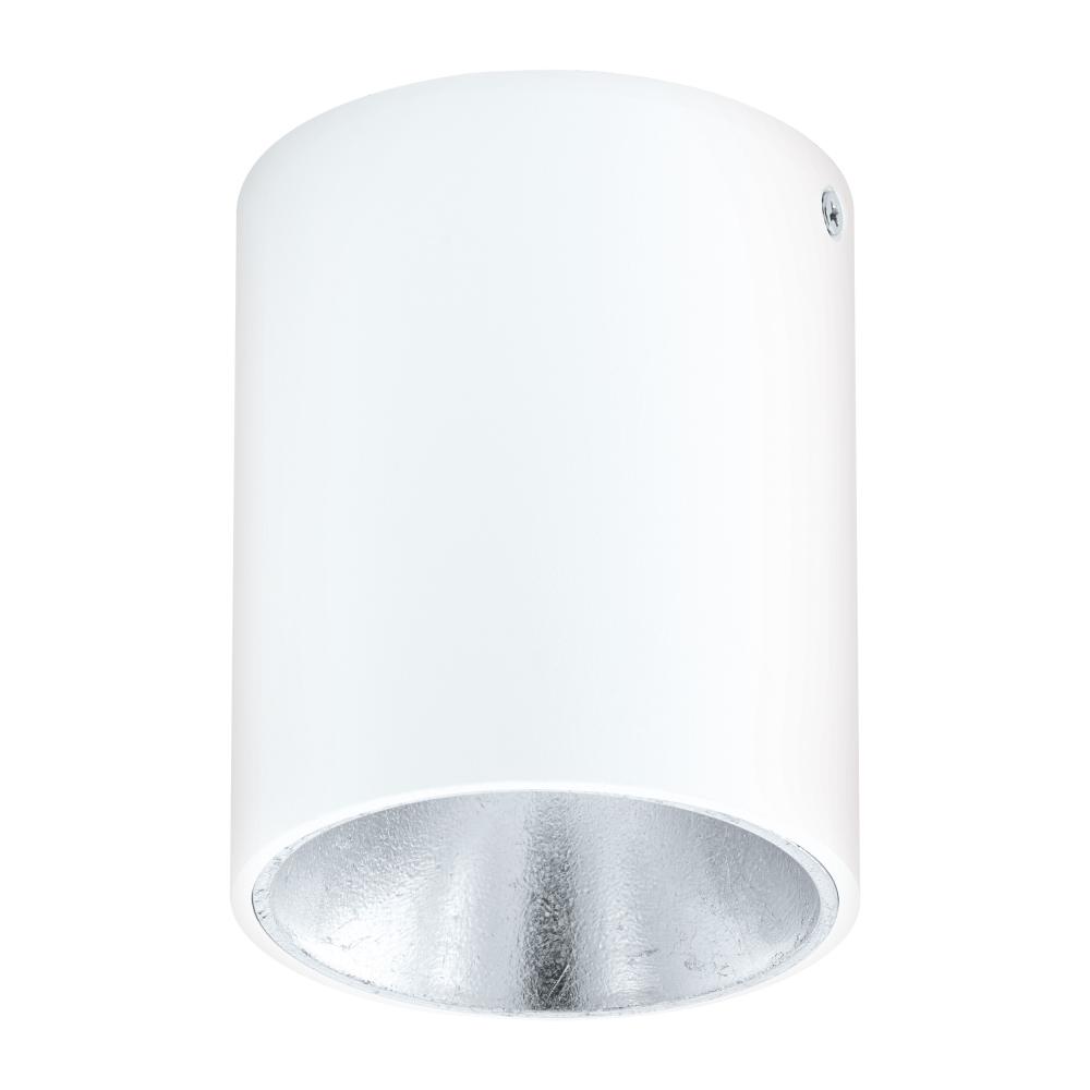 Polasso round 3,3W 3000K white silver