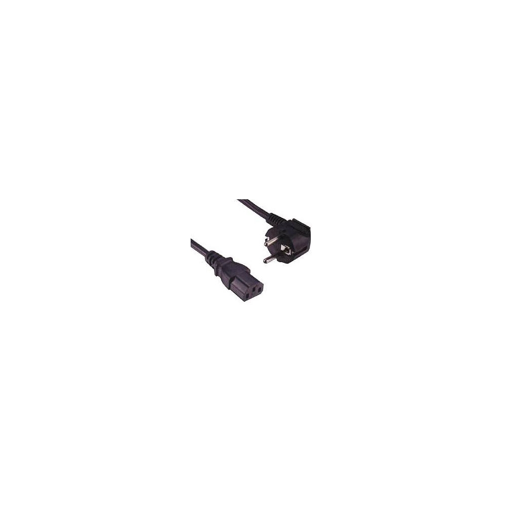 Powercord Schuko - C13 female, Black, 1.8m