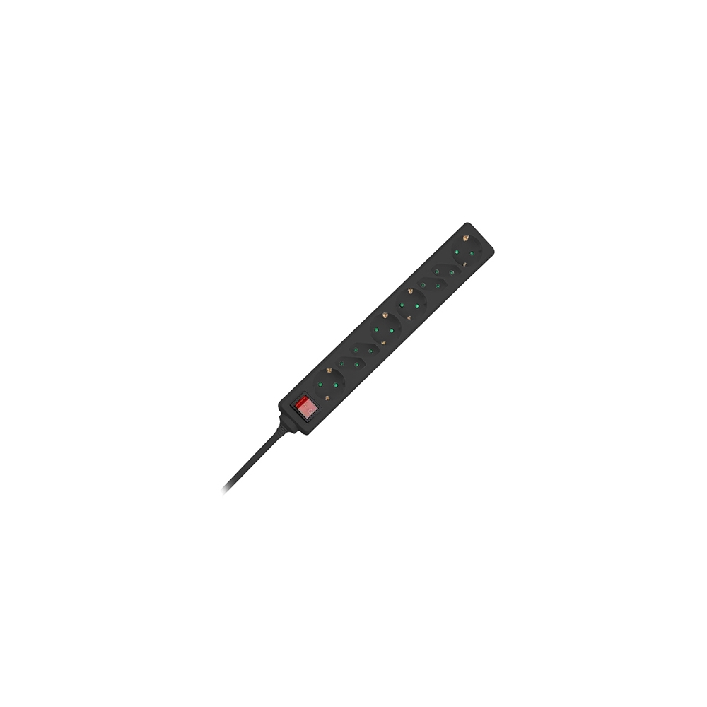 PRELUNGITOR 8 CAI CU INTRERUPATOR 1.5M( 3G1.5MM2) - NEGRU