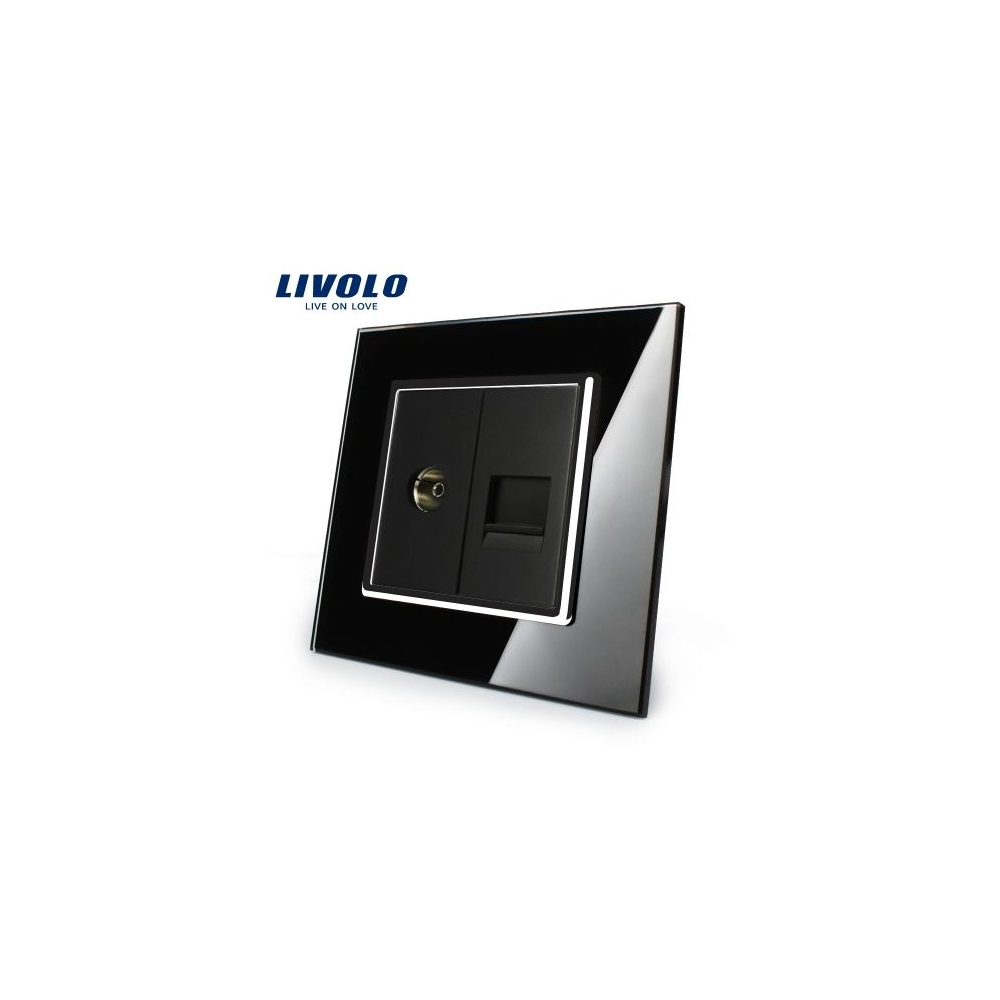 Priză dublă TV + telefon, TV+RJ11
