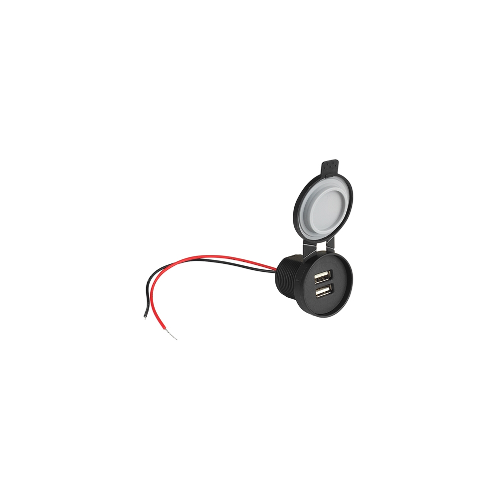 PRIZA AUTO/MOTO/BARCA IP67 2XUSB 5V/2.4A