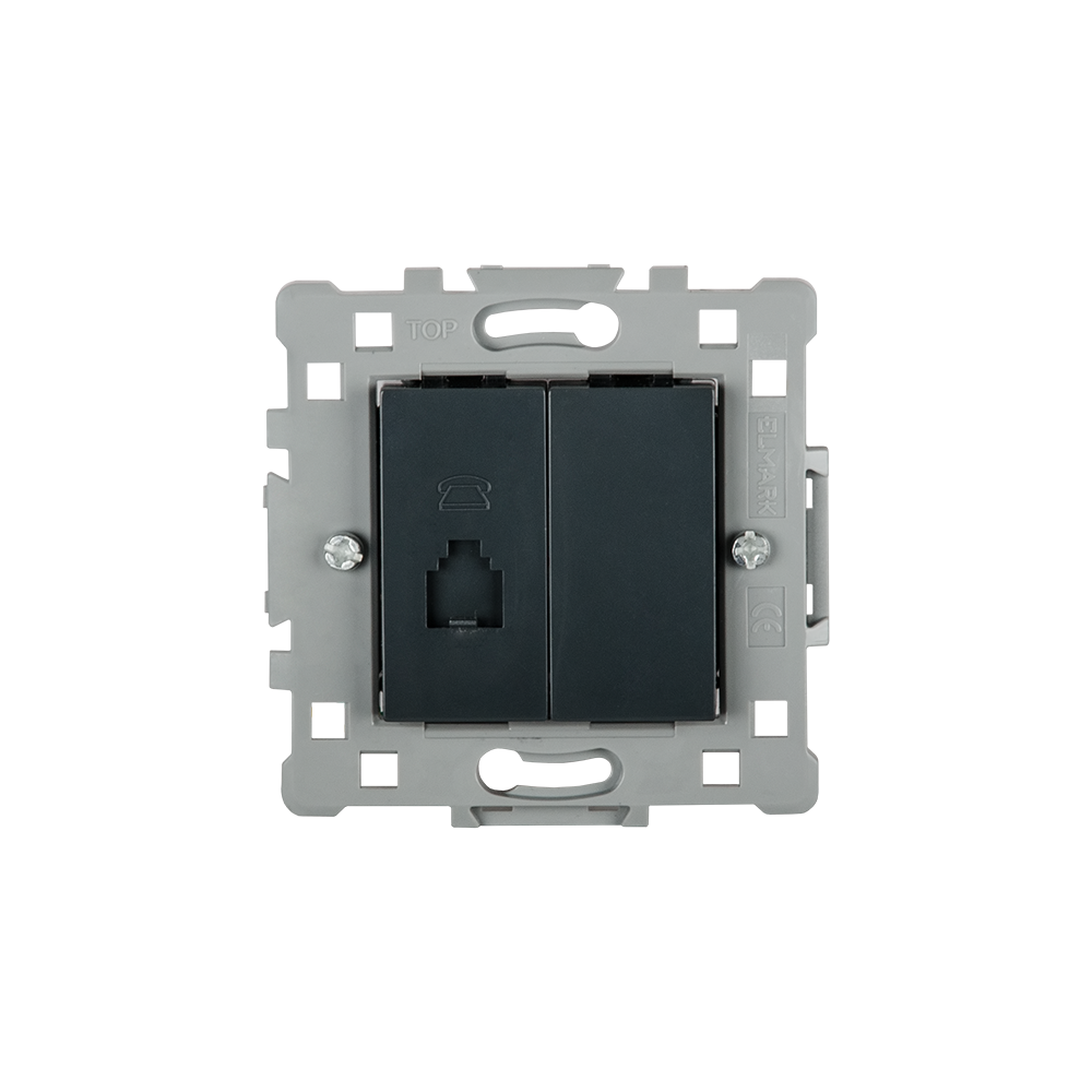 PRIZA TELEFON SPLENDOR EL0623 NEGRU