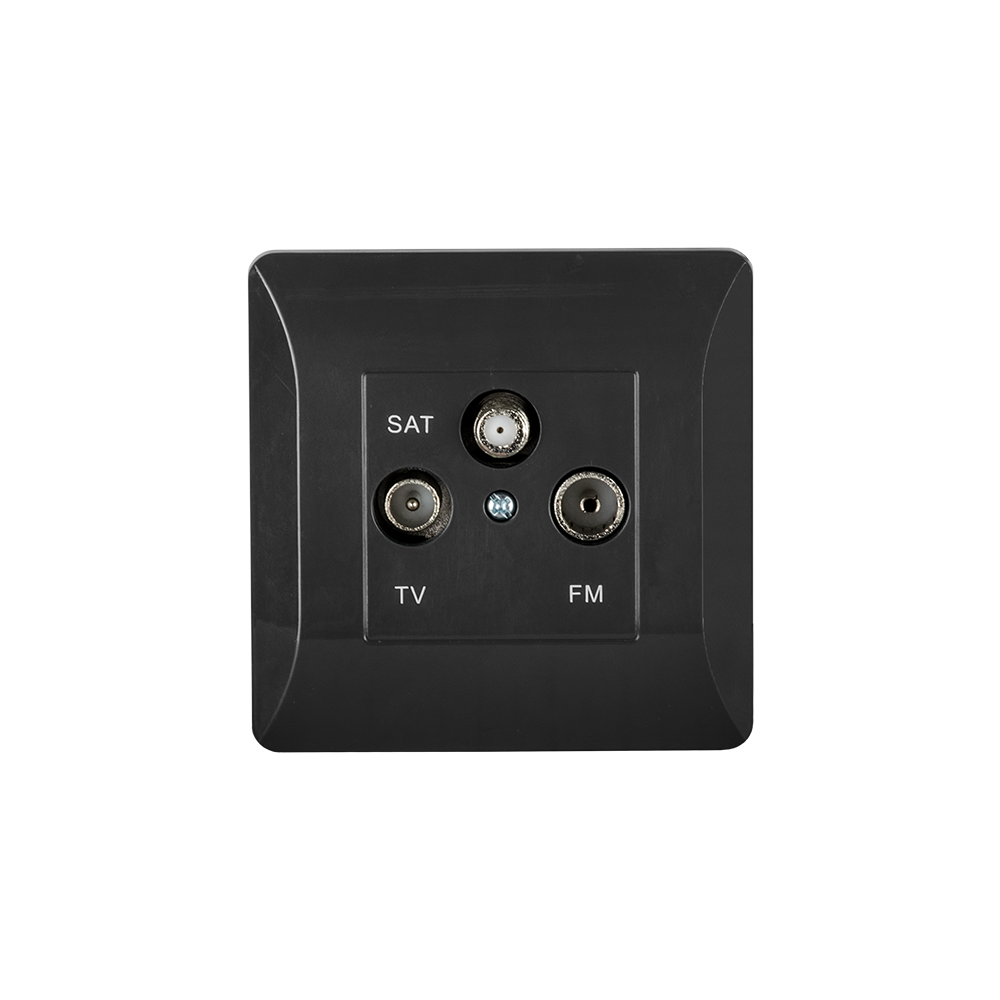 PRIZA TV, FM, SAT SPLENDOR EL0668 NEGRU