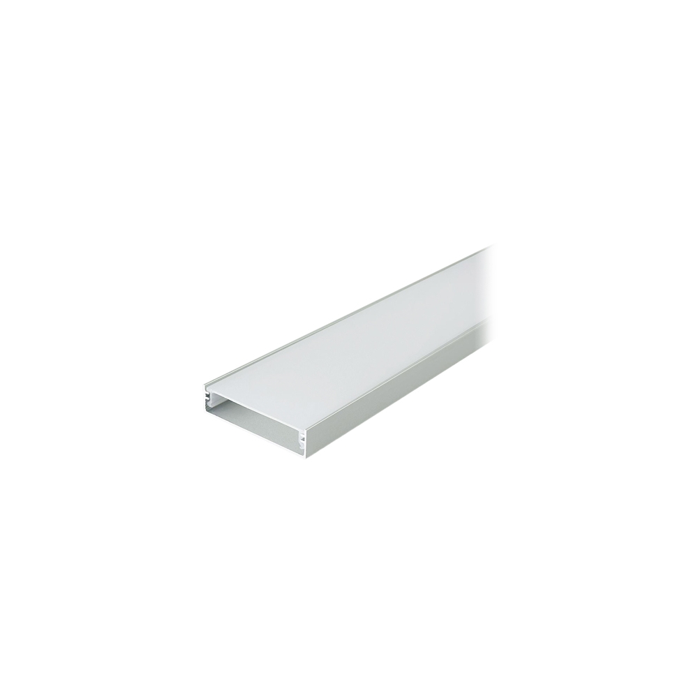 PROFIL ALUMINIU PENTRU BANDA LED 2M 40MM X 10MM - ARGINTIU