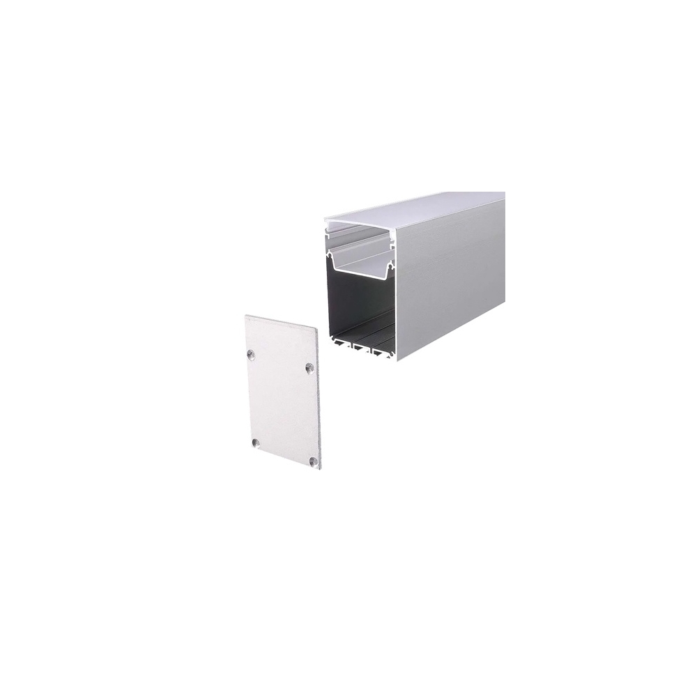 PROFIL ALUMINIU PENTRU BANDA LED 2M 50MM X 75MM ALB