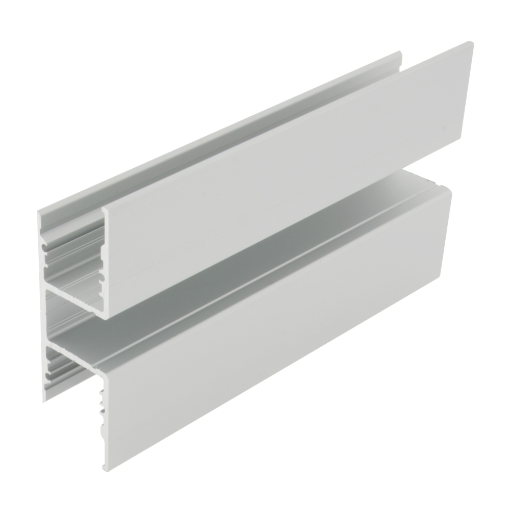 Profil aluminiu TBW, L-2000mm B-26,3mm H-80mm
