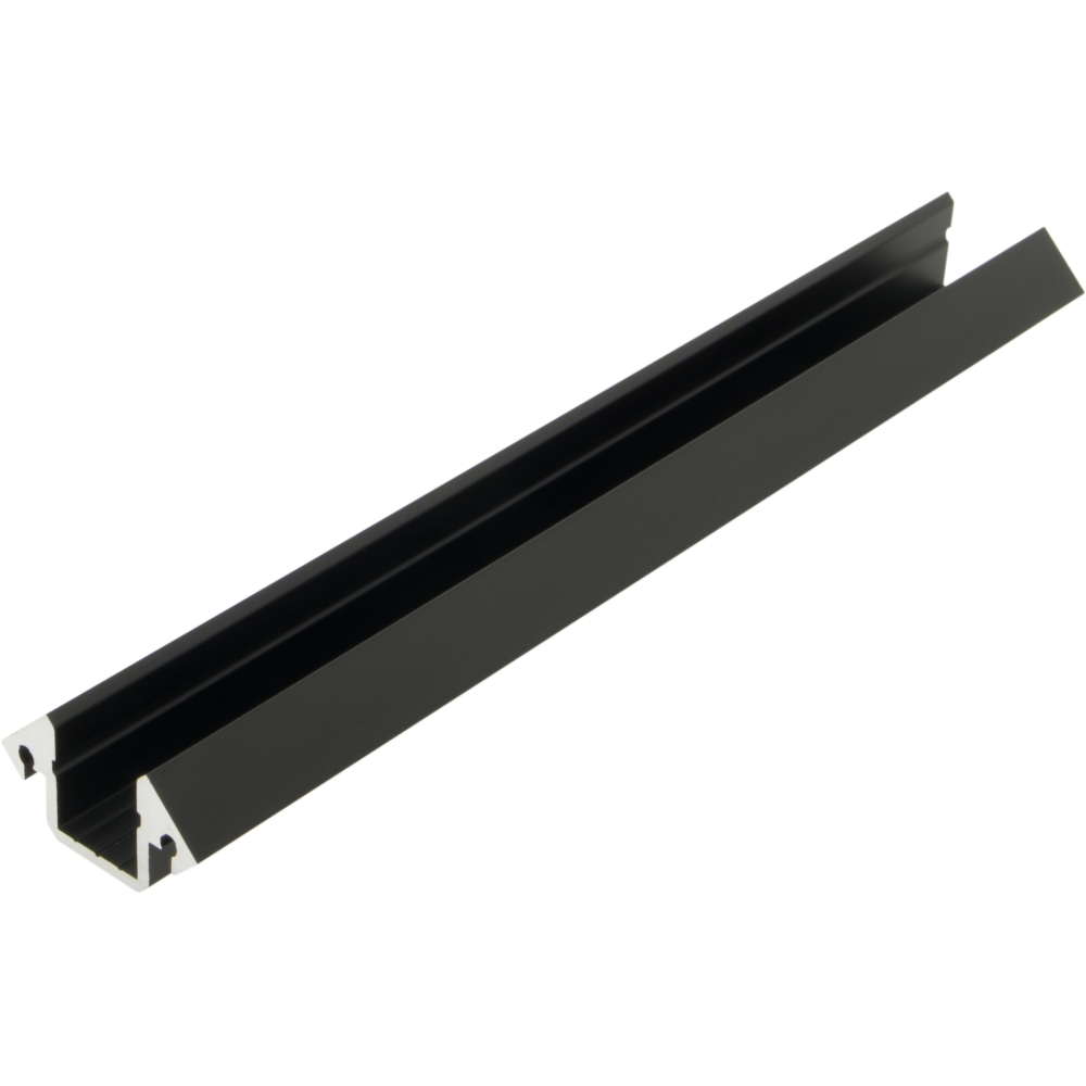 Profil din aluminiu KLE, L-2000mm L-19mm H-19mm negru