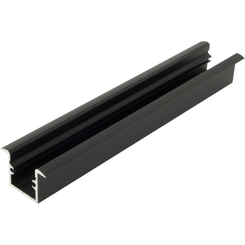 Profil din aluminiu LBI, L-2000mm W-19mm H-19mm negru