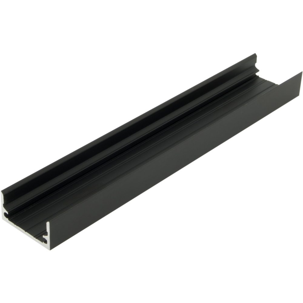 Profil din aluminiu TBF L-2000mm L-25mm H-12,5mm negru