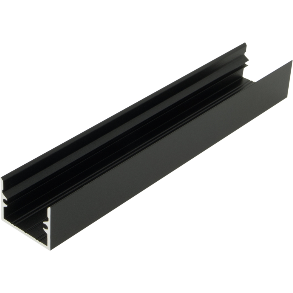 Profil din aluminiu TBL L-2000mm L-25mm H-19mm negru