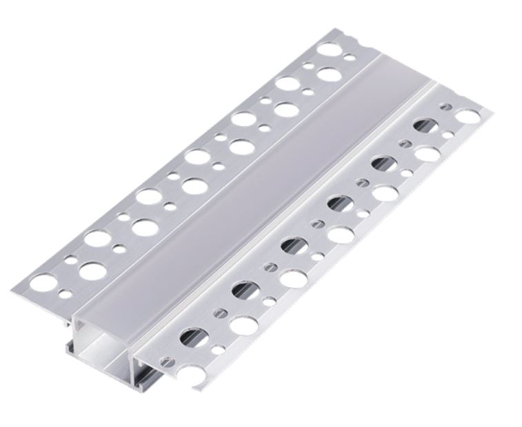 Profil led aluminiu incastrat gips carton 2m