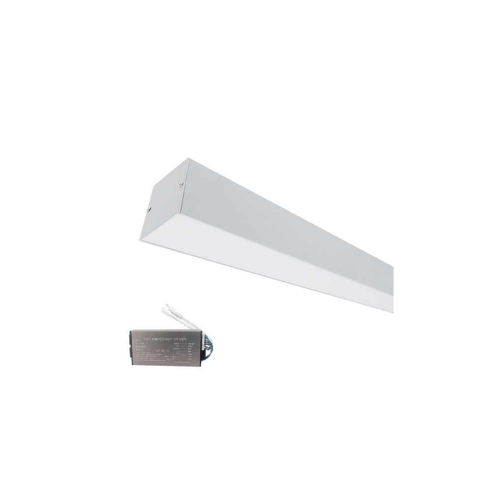 PROFIL LED APARENT S77 24W 4000K 600MM ALB+KIT EMERGENTA