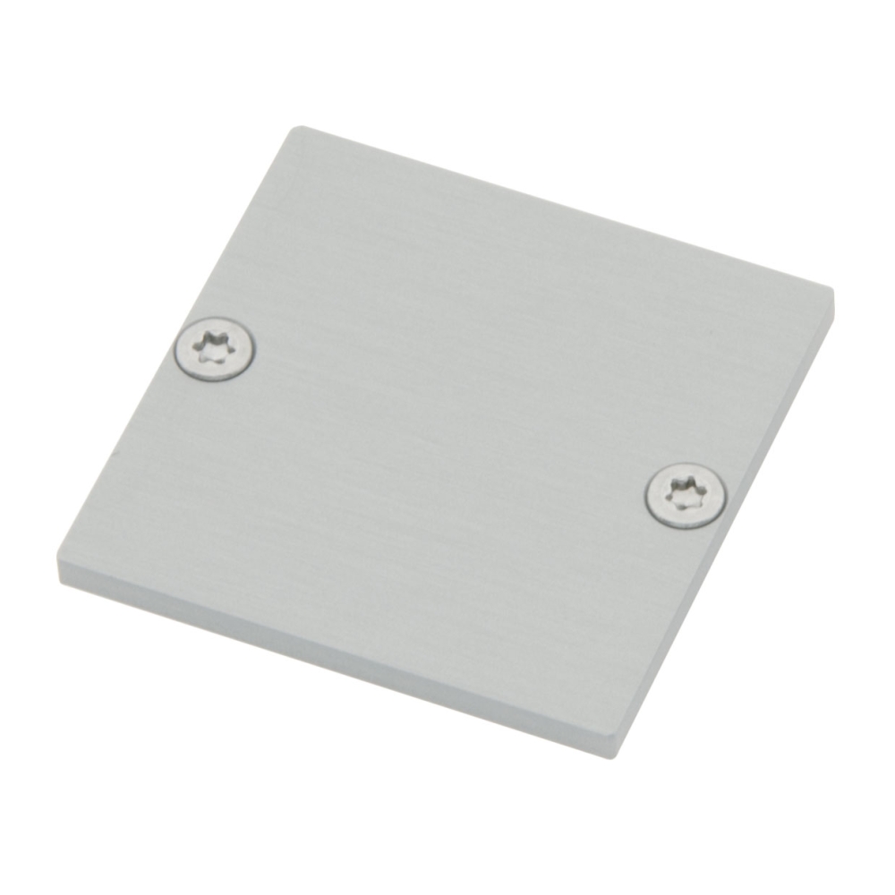 Profile end cap CLR flat closed incl. Screws