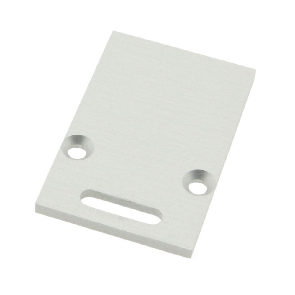 Profile end cap TBR flat with longhole for cable