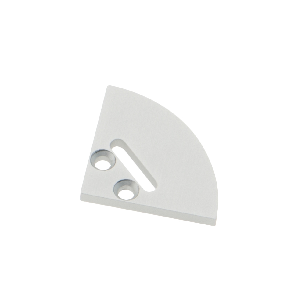 Profile endcap SPL round with cable entry, incl. screws