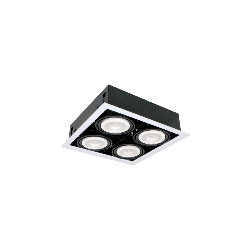 PROIECTOR CU LED QUAD412 12W 4XE27 2700K GRI INCHIS