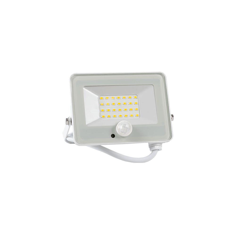 PROIECTOR LED CU SENZOR VEGA20 SLIM 20W 3000K ALB