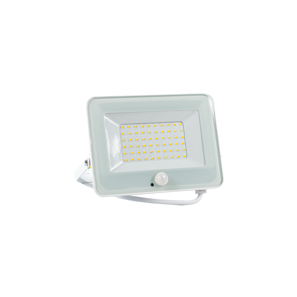 PROIECTOR LED CU SENZOR VEGA50 SLIM 50W  3000K ALB