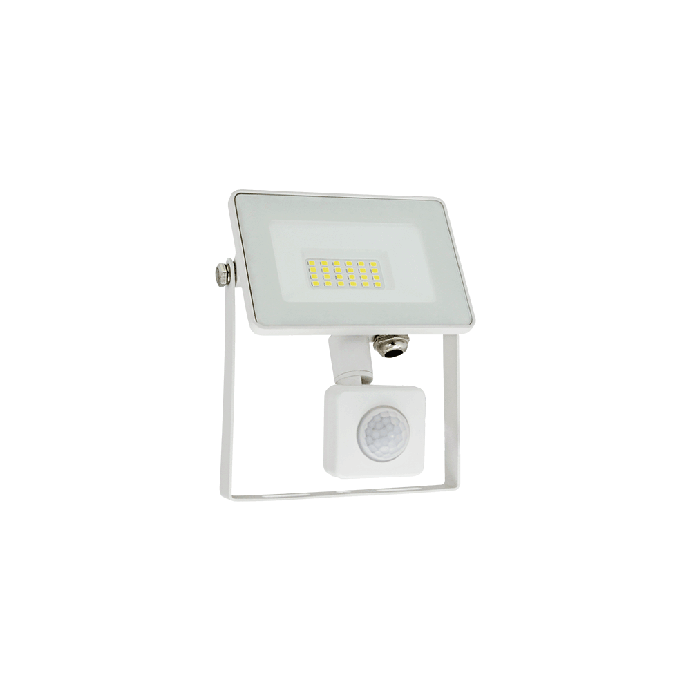 PROIECTOR LED VEGA SLIM ALB CU SENZOR 20W 4000K