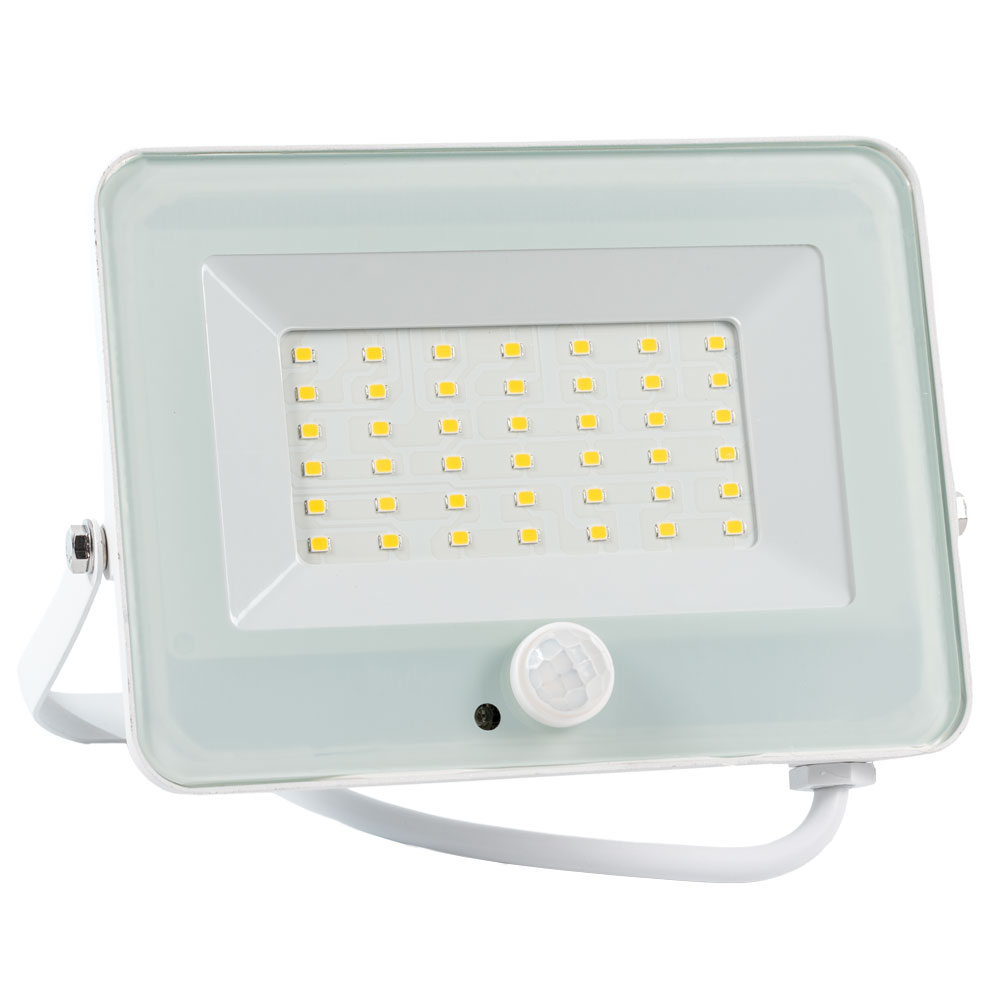 PROIECTOR LED VEGA SLIM ALB CU SENZOR 30W 4000K