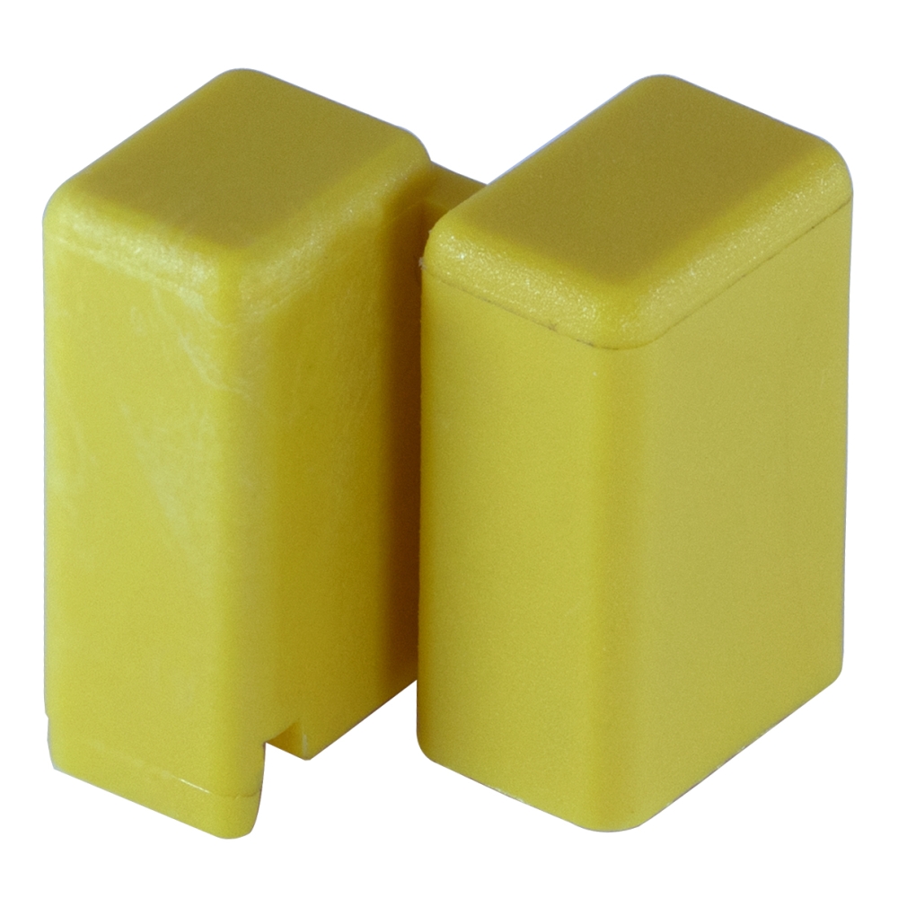 Protection-cover yellow for pin busbar on 1 MW