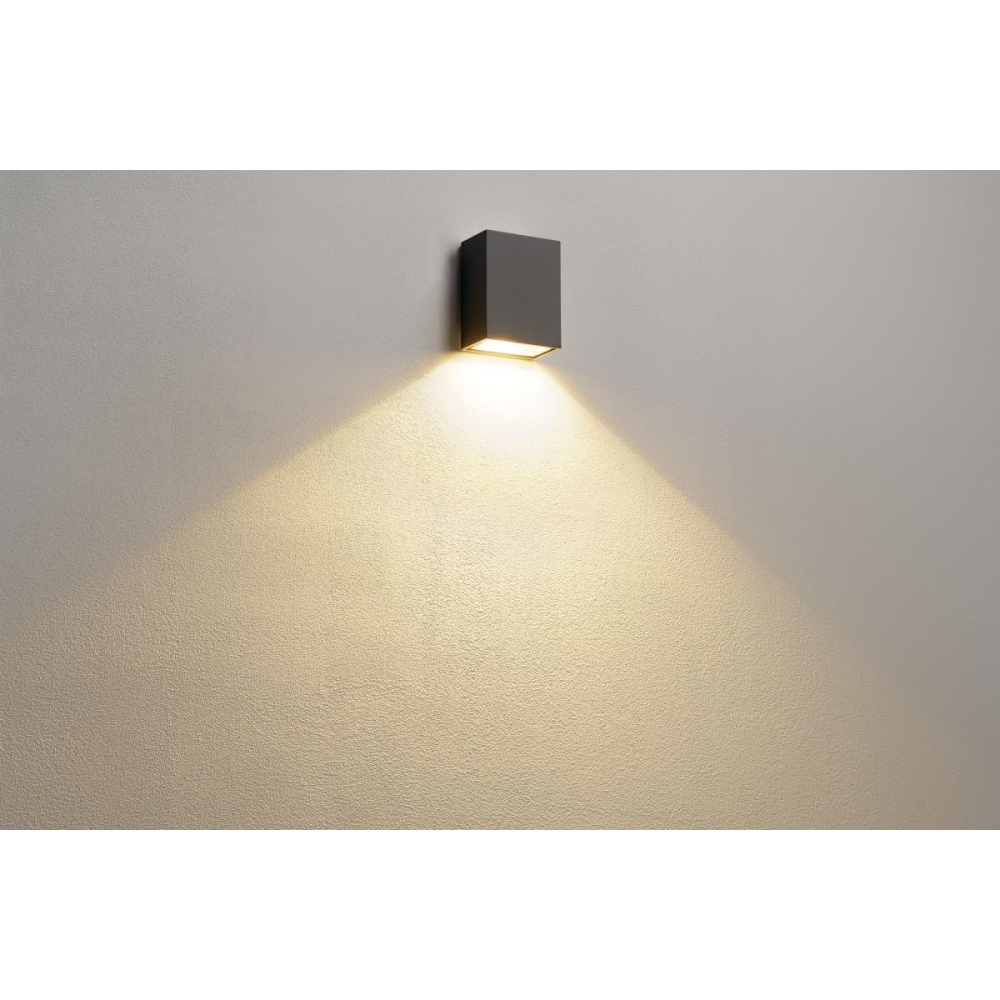 QUAD 1 XL LED de perete, 3,2W, 3000K, patrat, anthracit