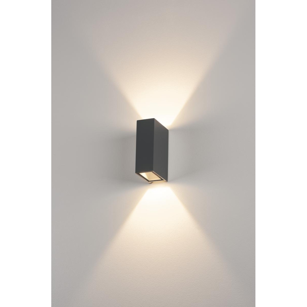 QUAD 2 XL LED de perete, 2x3,2W, 3000K, anthracit