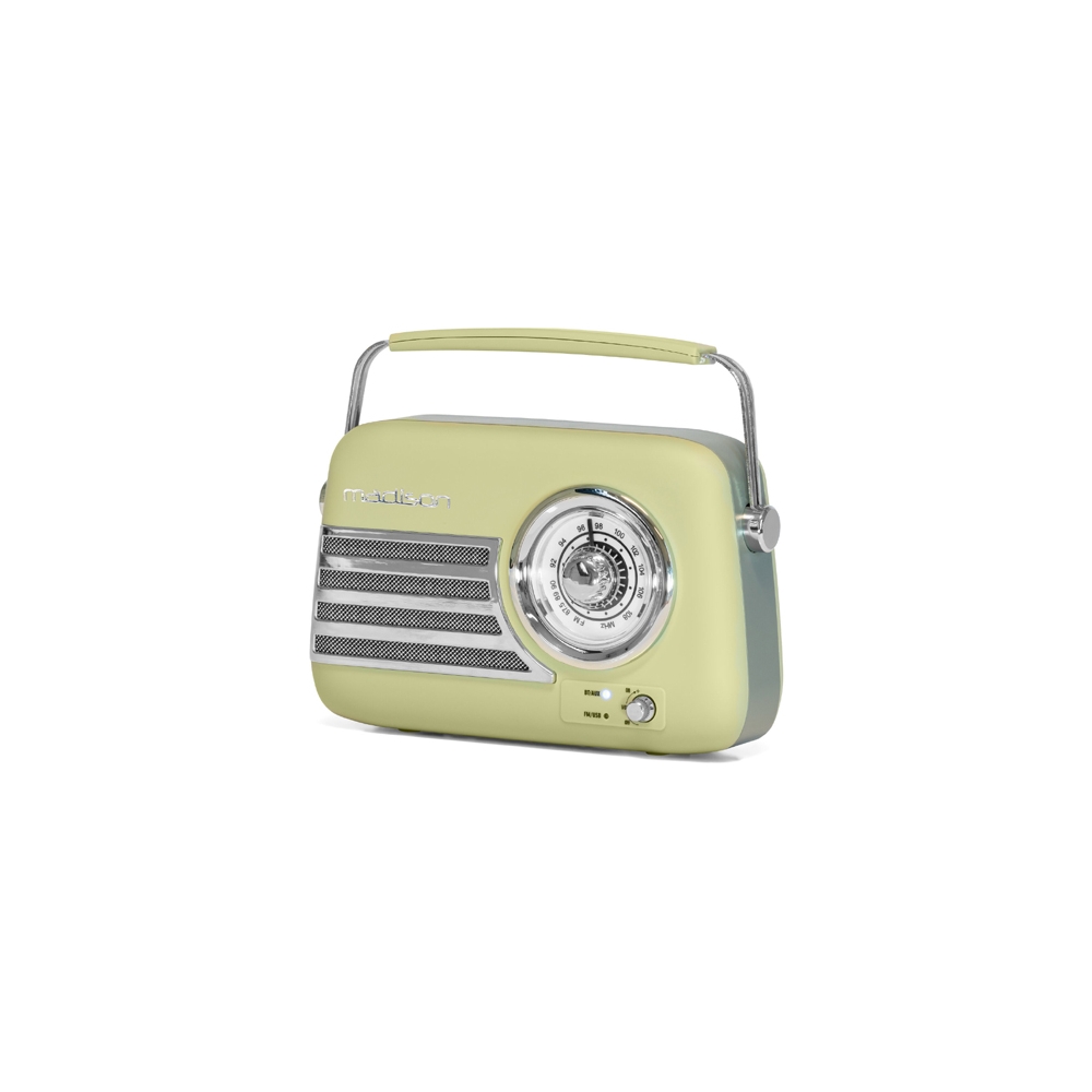 RADIO FM PORTABIL NOSTALGIA 15W CU FUNCTIE BLUETOOTH/AUX -OLIVE